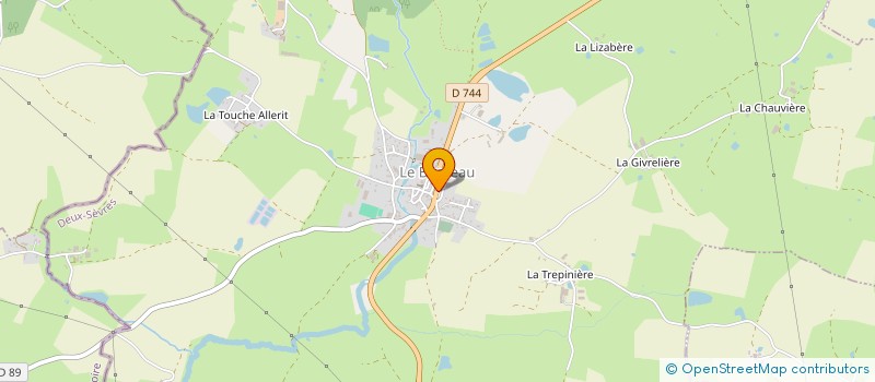 localisation de l'entreprise STE DE CHASSE  MONCOUTANT-SUR-SEVRE