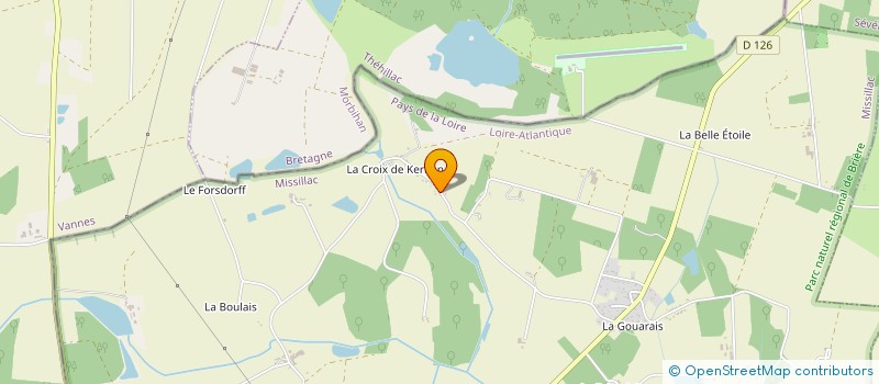 localisation de l'entreprise STE DE CHASSE DU KERNAN  MISSILLAC