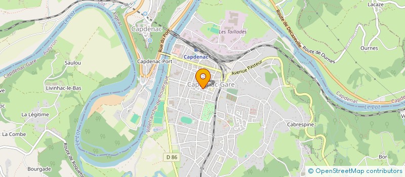 localisation de l'entreprise STE DE CHASSE SAINT HUBERT  CAPDENAC-GARE