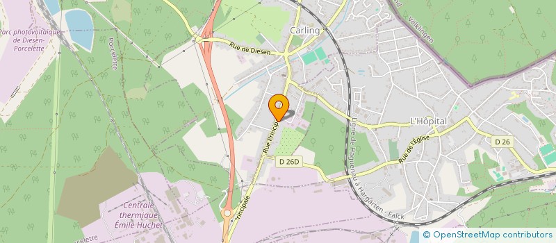 localisation de l'entreprise STE DE CLIMA TUYAUTERIE à CARLING