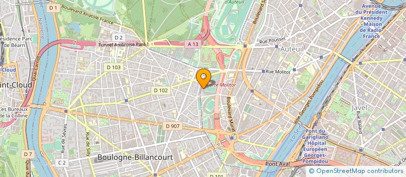 localisation de l'entreprise STE DE COIFFURE DES SALONS DE L'ETOILE à PARIS
