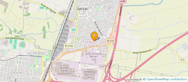 localisation de l'entreprise STE DE CONSTRUCTION DU CENTRE  GERZAT