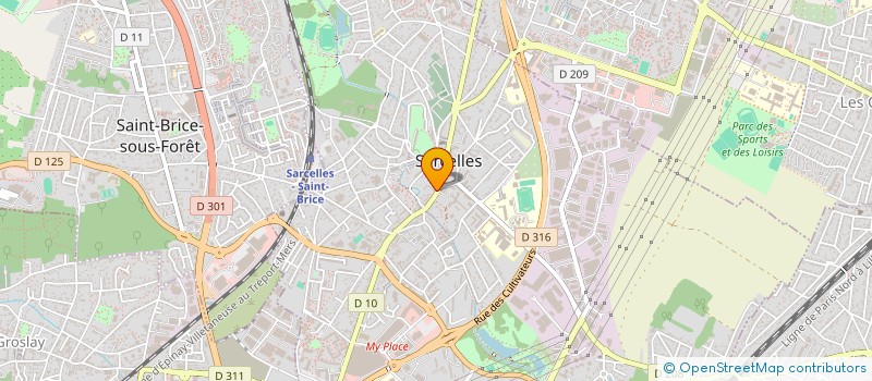 localisation de l'entreprise STE DE CONSTRUCTION NORD-PARIS SCNP à SARCELLES
