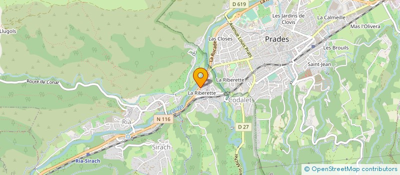 localisation de l'entreprise STE DE DIFFUSION DE CODALET  CODALET