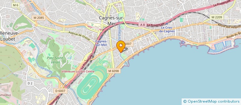 localisation de l'entreprise STE DE DIFFUSION DE GAZ LIQUIDE à CAGNES-SUR-MER