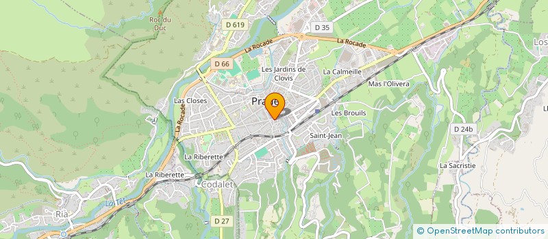 localisation de l'entreprise STE DE DIFFUSION DE PRADES à PRADES