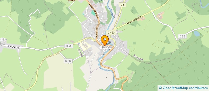 localisation de l'entreprise STE DE DISTRIBUTION DE DARNEY à DARNEY