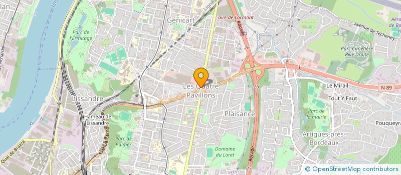 localisation de l'entreprise STE DE DISTRIBUTION DE JEUX ET LOISIRS  LORMONT