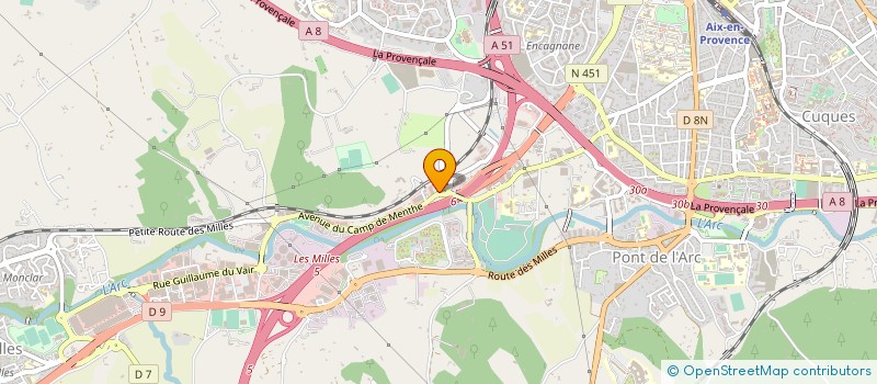 localisation de l'entreprise STE DE DISTRIBUTION DE MOTOS JAPONAISES à AIX-EN-PROVENCE
