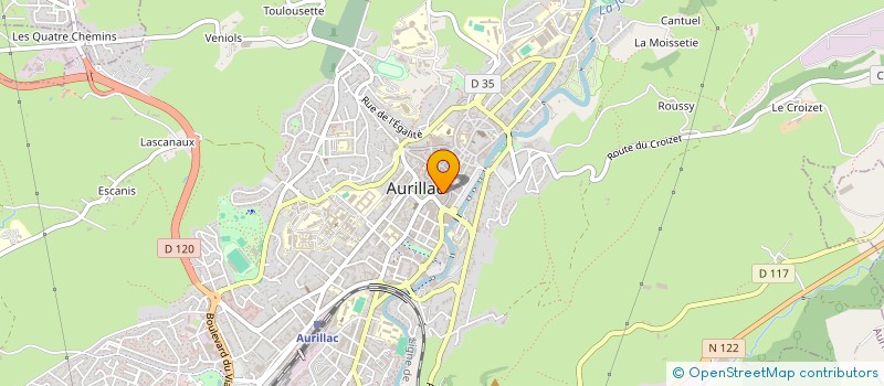 localisation de l'entreprise STE DE FAIT BARRAL PERIER à AURILLAC