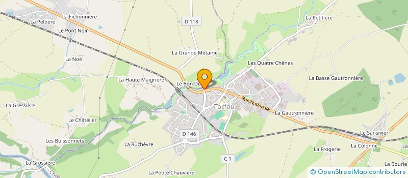 localisation de l'entreprise STE DE FAIT BAUDOUIN ET GUERIN à SEVREMOINE