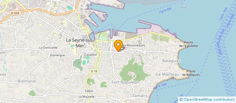 localisation de l'entreprise STE DE FAIT BENOIT POUGNAS  LA SEYNE-SUR-MER
