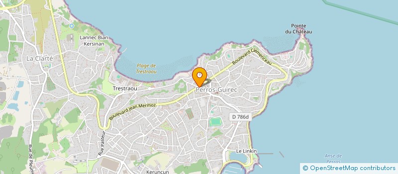 localisation de l'entreprise STE DE FAIT BERHAULT LE QUELLENEC  PERROS-GUIREC