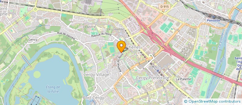 localisation de l'entreprise STE DE FAIT BERTRANDDOYE  CERGY