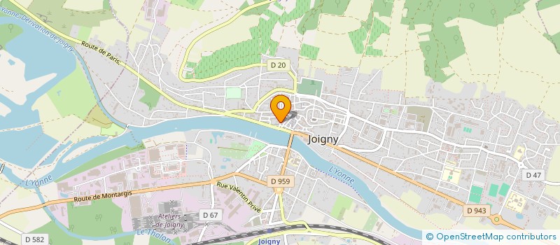 localisation de l'entreprise STE DE FAIT BOUTRON LESAGE à JOIGNY