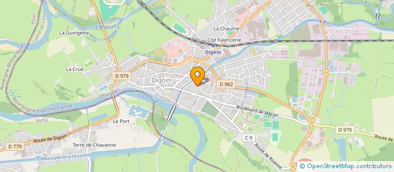 localisation de l'entreprise STE DE FAIT CYRANO à DIGOIN