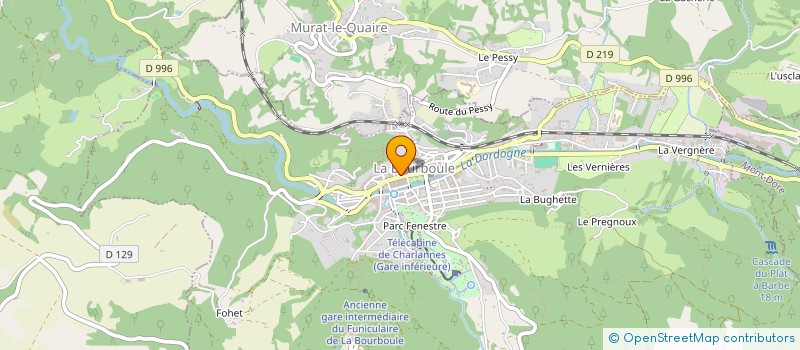 localisation de l'entreprise STE DE FAIT DELGADO DEZULIER à LA BOURBOULE