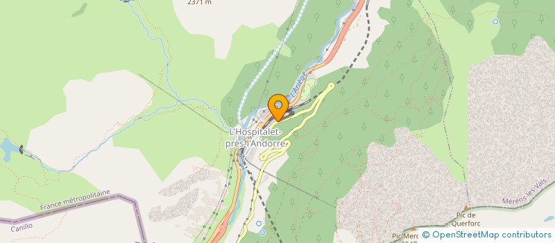 localisation de l'entreprise STE DE FAIT PUJOS CHRISTIAN ET CASSE à L'HOSPITALET-PRES-L'ANDORRE