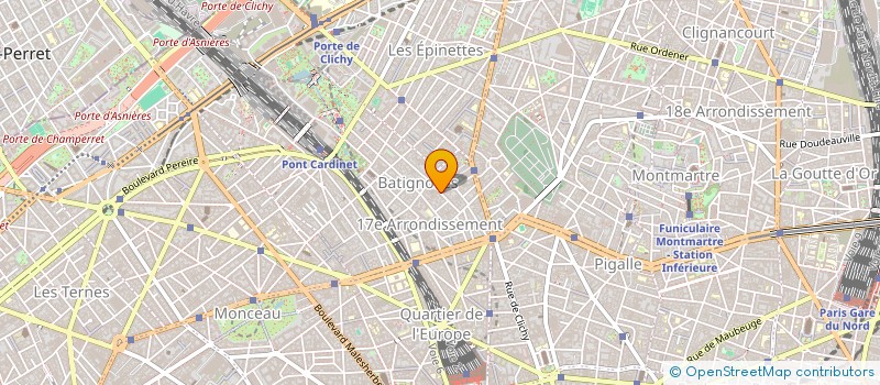 localisation de l'entreprise STE DE GENIE CLIMATIQUE CHAUFFAGE VENTILATION DE CUISINES INDUSTRIELLES à PARIS