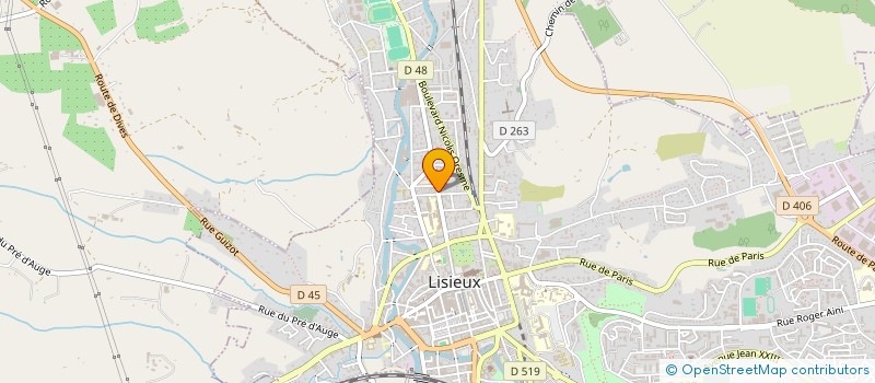 localisation de l'entreprise STE DE GESTION DES ETS DE SANTE  LISIEUX