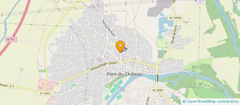 localisation de l'entreprise STE DE GYMNASTIQUE JEUNE GAULE  PONT-DU-CHATEAU