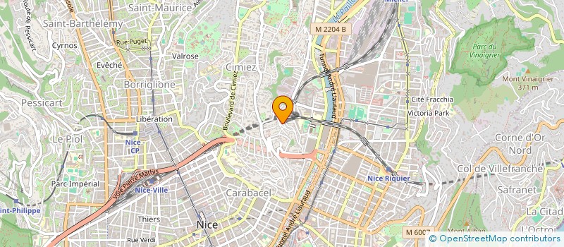 localisation de l'entreprise STE DE MACONNERIE ET BETON ARME  NICE