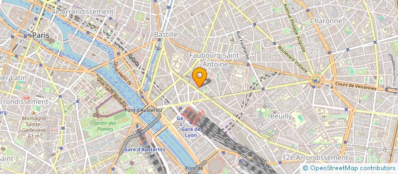 localisation de l'entreprise STE DE NEGOCE EN FRUITS ET LEGUMES à PARIS