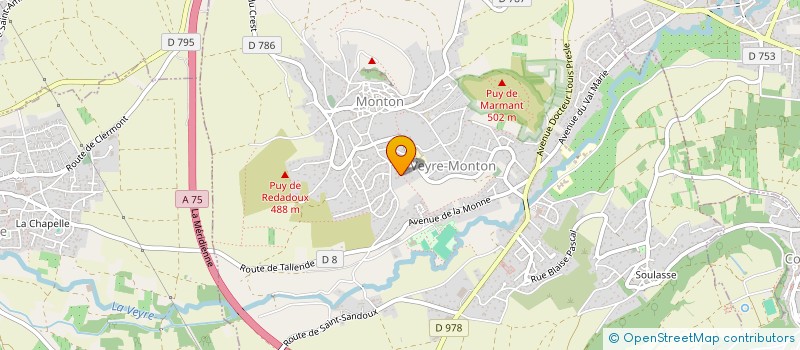 localisation de l'entreprise STE DE NEGOCE INTERNAT ET DE FABRICATION à VEYRE-MONTON
