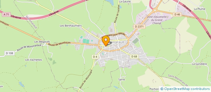 localisation de l'entreprise STE DE PECHE MONTMARAULTOISE à MONTMARAULT