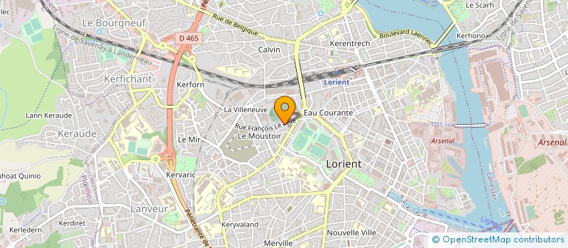 localisation de l'entreprise STE DE QUIRATAIRE DE ROUSSEL  LORIENT