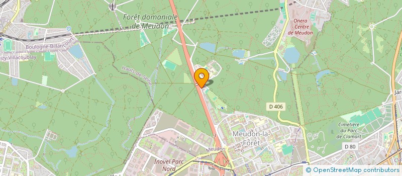 localisation de l'entreprise STE DE REALIS ET DE GESTION HOTELIERES  MEUDON