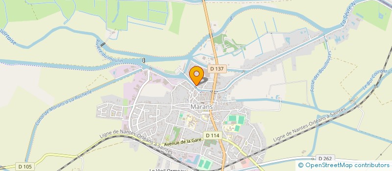 localisation de l'entreprise STE DE RESTAURATION MONTERAN  MARANS