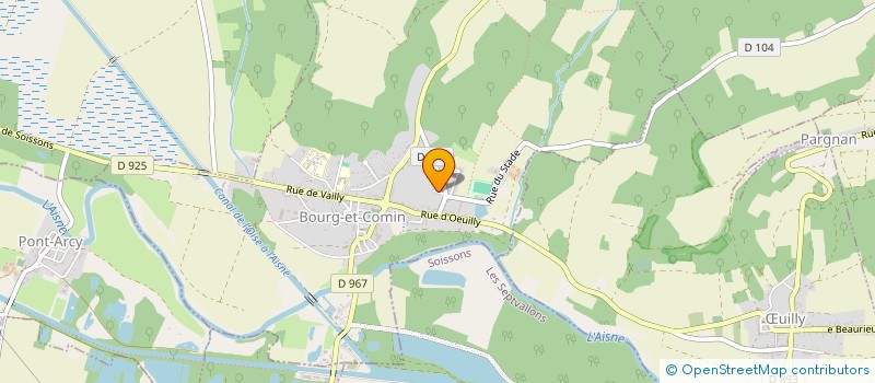 localisation de l'entreprise STE DE SERVICES INDUSTRIELS à BOURG-ET-COMIN