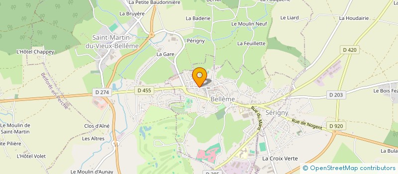 localisation de l'entreprise STE DE ST VINCENT DE PAUL - LOUISE DE MARILLAC à BELLEME