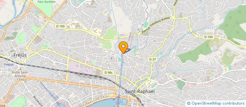 localisation de l'entreprise STE DE TRANSPORTS RAPHAELOIS  SAINT-RAPHAEL