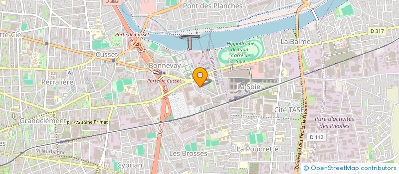 localisation de l'entreprise STE DE TRAVAUX ELECTRO - MECANIQUES à VILLEURBANNE