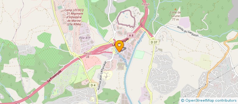 localisation de l'entreprise STE DE VENTE ET DE REPARATION DE MATERIEL HOTELIER à FREJUS