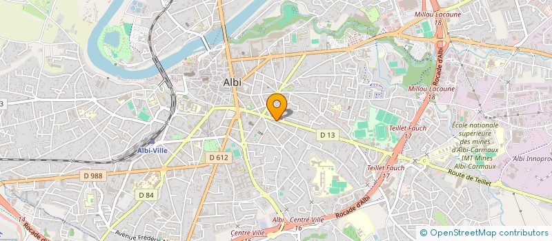 localisation de l'entreprise STE DELAGE ET MAS à ALBI
