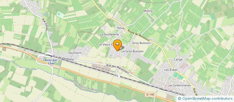 localisation de l'entreprise STE DENIS DAGNAS  SAINT-MARTIN-LE-BEAU