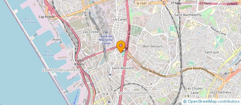 localisation de l'entreprise STE DES BASSES-COURS DE GASCOGNE à MARSEILLE
