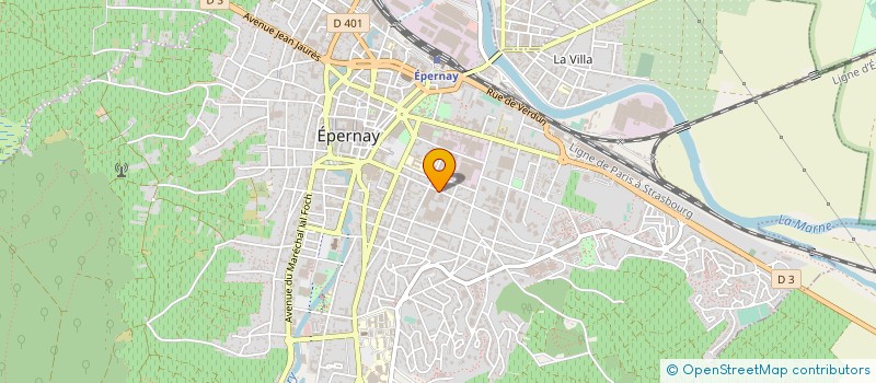 localisation de l'entreprise STE DES CONCERTS ECOLE MUSIQUE & DANSE  EPERNAY