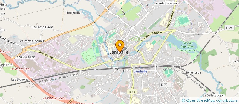 localisation de l'entreprise STE DES COURSES HIPPIQUES à LAMBALLE-ARMOR