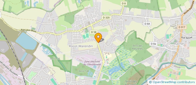 localisation de l'entreprise STE DES DROITS DE CHASSE REUNI à ROOST WARENDIN