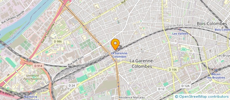 localisation de l'entreprise STE DES ETAB DEMOUCHE REDA EXP à COLOMBES