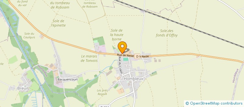 localisation de l'entreprise STE DES GARAGES VASSENT ET FILS à HOMBLEUX