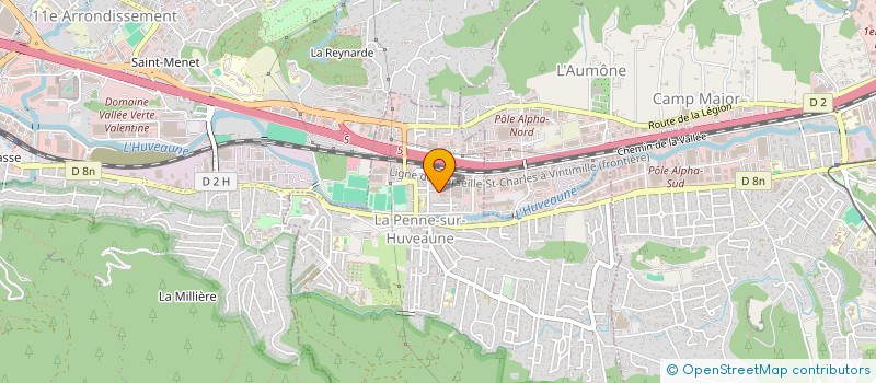 localisation de l'entreprise STE DES PLACARDS LACAUX à LA PENNE-SUR-HUVEAUNE