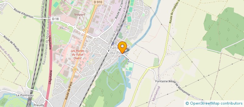 localisation de l'entreprise STE DES POETES ET ARTISTES DE FRANCE  CHASSENEUIL-DU-POITOU