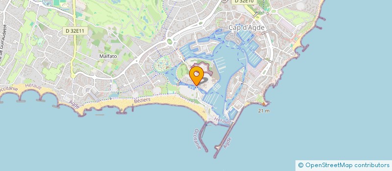 localisation de l'entreprise STE DES REGATES D'AGDE ET DU CAP  AGDE