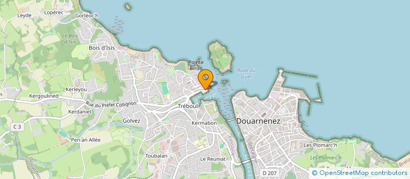 localisation de l'entreprise STE DES REGATES DE DOUARNENEZ  DOUARNENEZ
