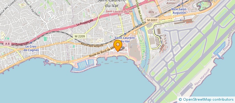 localisation de l'entreprise STE DEVELOPPEMENT COTE D'AZUR à SAINT-LAURENT-DU-VAR